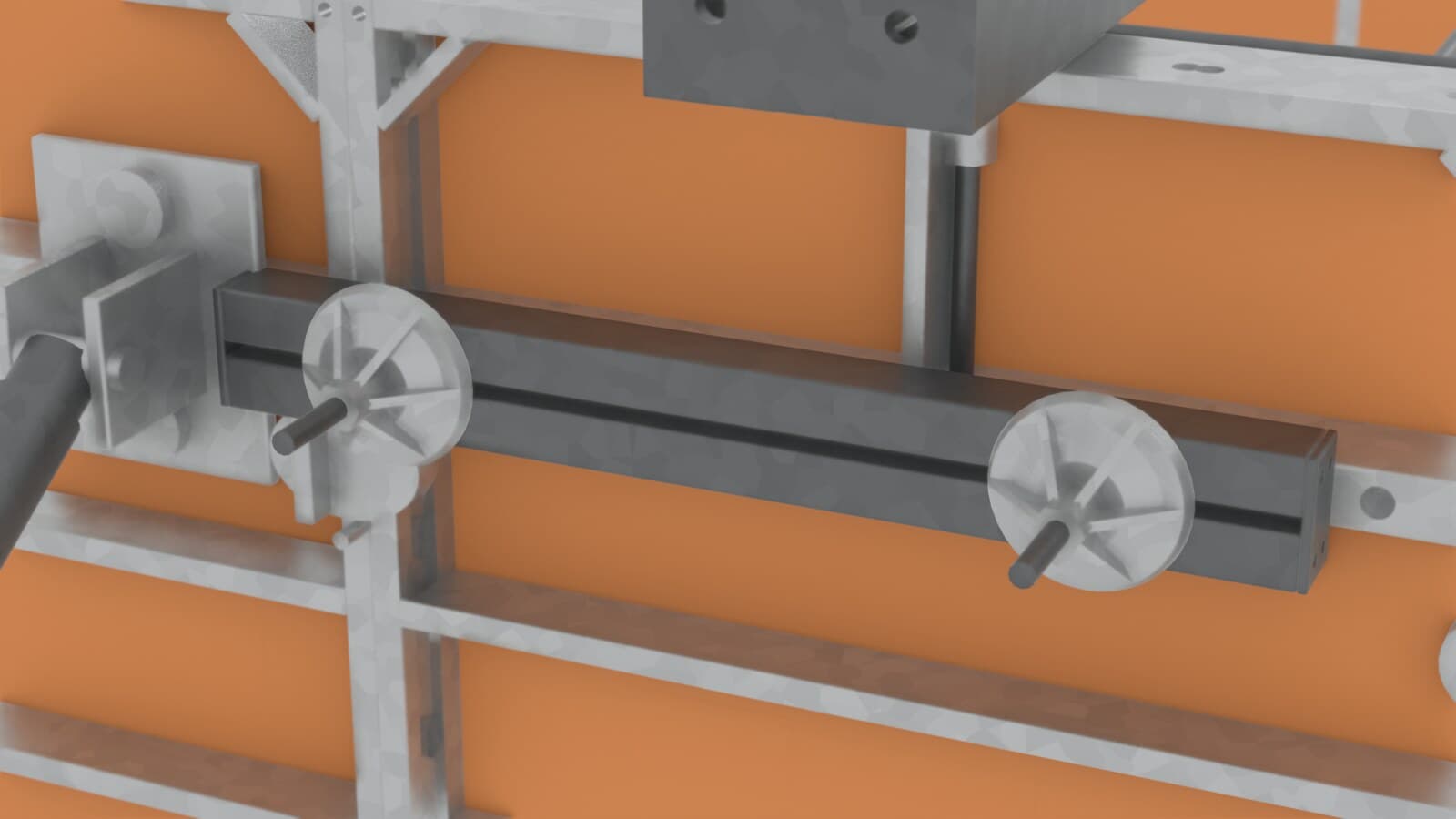 Frami universal waling with superplates and the outer Dywidag tie bar