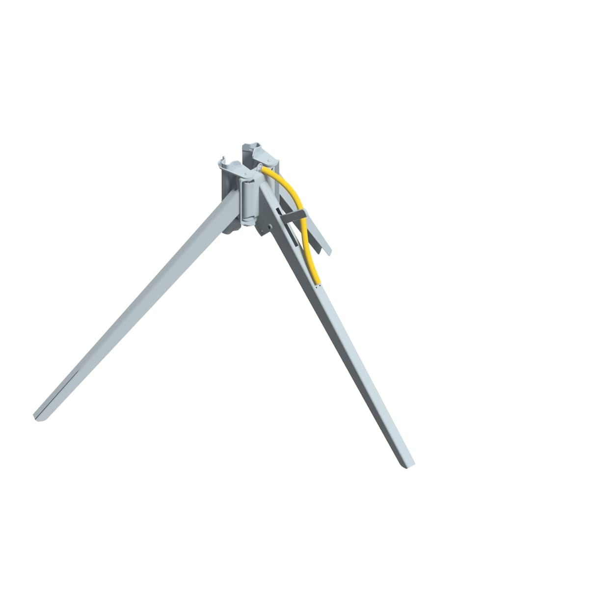 Doka removable folding tripod top for holding floor props upright during erection